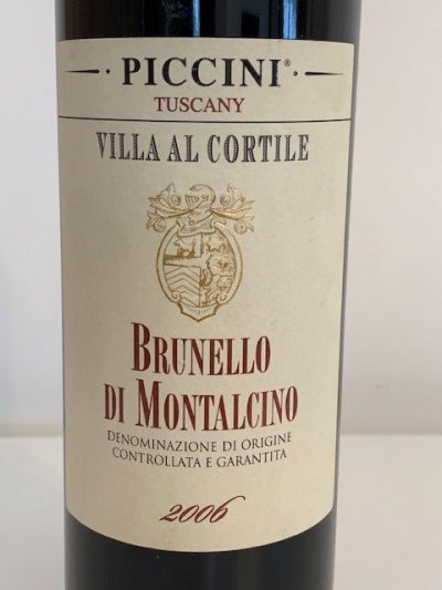 Brunello Di Montalcino, Villa Al Cortile, Tuscany