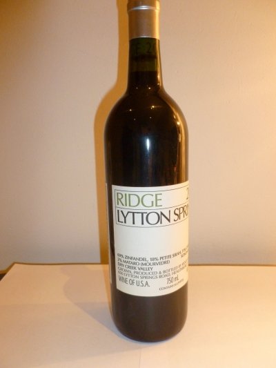 Ridge, Lytton Springs Zinfandel, Napa Valley