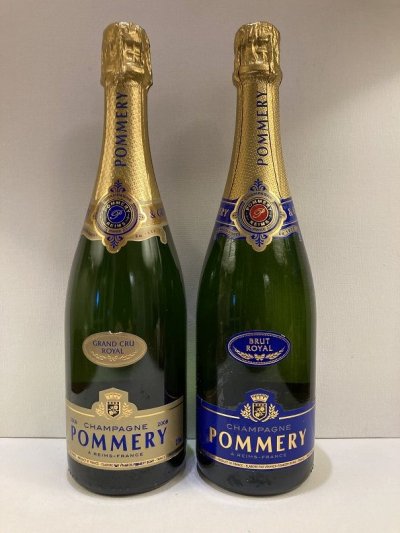 Pommery, Grand Cru Royal 2008 and Pommery Brut Royal NV