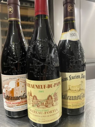 Nice chateau neuf du pape trio x 3