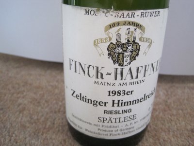 Finck-Haffner, Zeltinger Himmelreich Riesling Spatlese