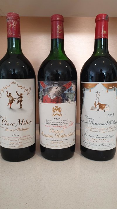 Baron Philippe de Rothschild collector's case, including Mouton *MAGNUMS