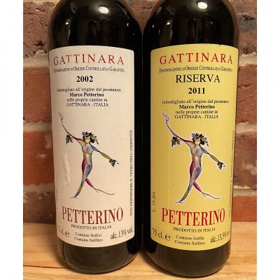 Petterino Gattinara Riserva and regular mixed vintage 2002 and 2011