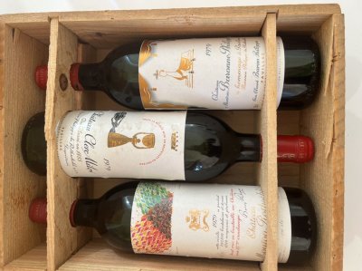 1979 Chateau Mouton Rothschild original collector’s case (includes Mouton Rothschild)