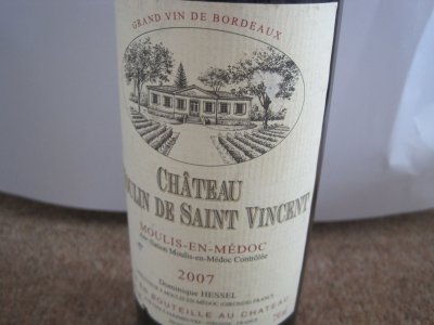 Chateau Moulin de Saint Vincent, Moulis