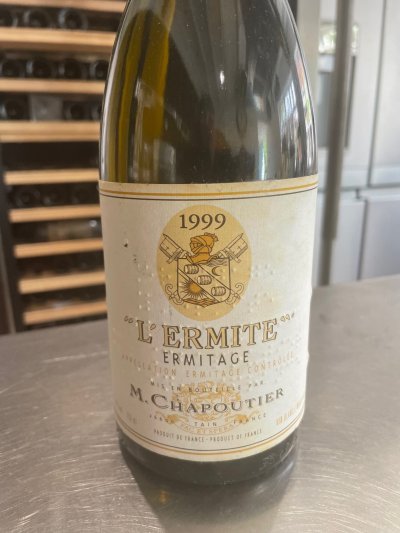 M. Chapoutier, Hermitage, l'Ermite Blanc 100 pts RP