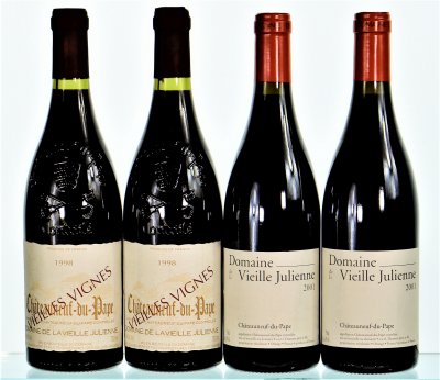 1998/2001 Vertical of Domaine de la Vieille Julienne, Chateauneuf-du-Pape