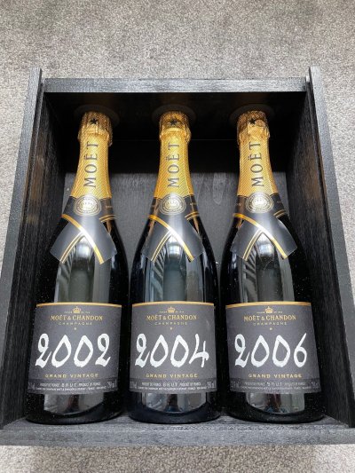 Moet & Chandon, Grand Vintage Assortment Case 2002, 2004, 2006