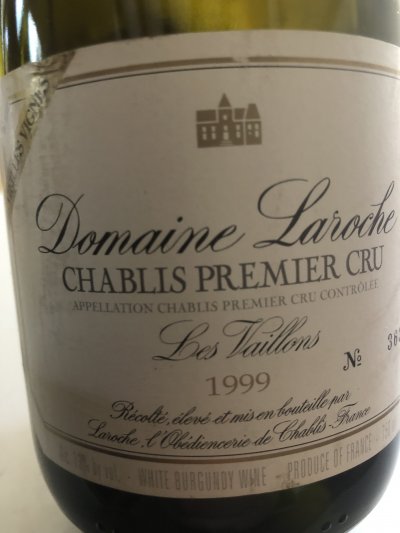 Chablis premier cru les Vaillons