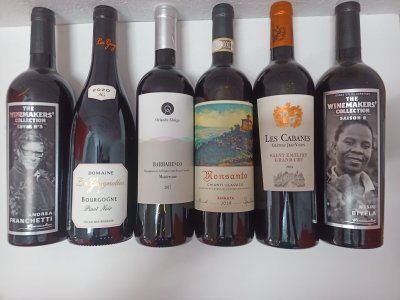 6 French and Italian wines