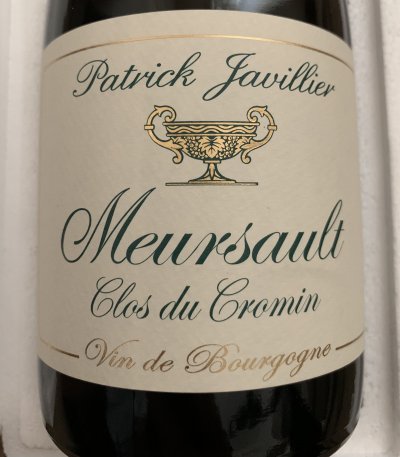 Patrick Javillier, Meursault, Du Cromin