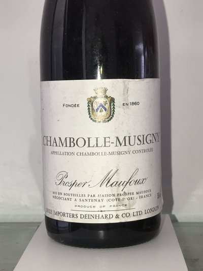 Prosper Maufoux, Chambolle-Musigny