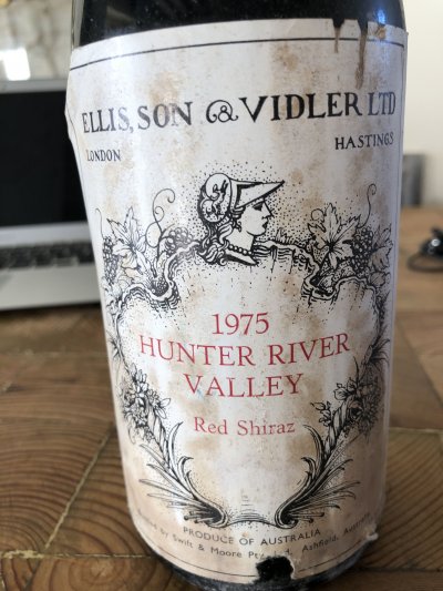 Ellis son and Vidler Hunter River Valley Shiraz