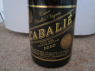 Cabalie, Cuvee Vieilles Vignes