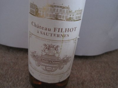 Chateau Filhot, Grand Cru Classe, Sauternes