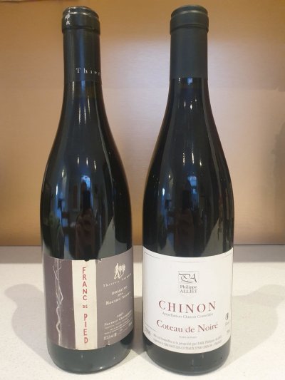 Pair of mature high end Loire reds