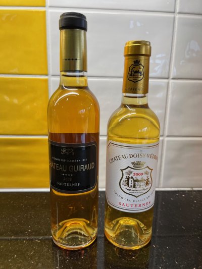 Pair of  Sauternes - 2009 Chateau Doisy-Vedrines and 2009 Chateau Guiraud  - both 375ml