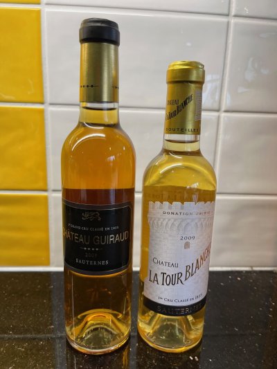 Pair of  Sauternes - 2009 Chateau La Tour Blanche and 2009 Chateau Guiraud  - both 375ml