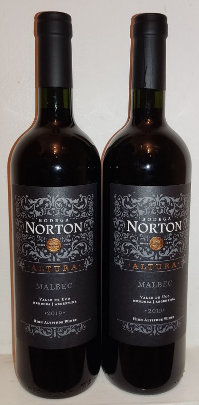 2019 Malbec Altura Bodegas Norton-2 bottles