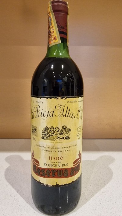 La Rioja Alta, Reserva 890, Rioja