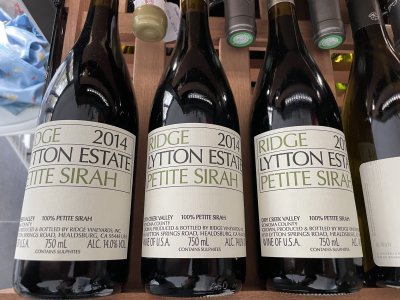 Ridge, Lytton Estate Petite Sirah, Dry Creek Valley