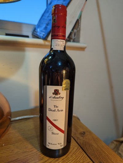 d Arenberg, The Dead Arm Shiraz, McLaren Vale