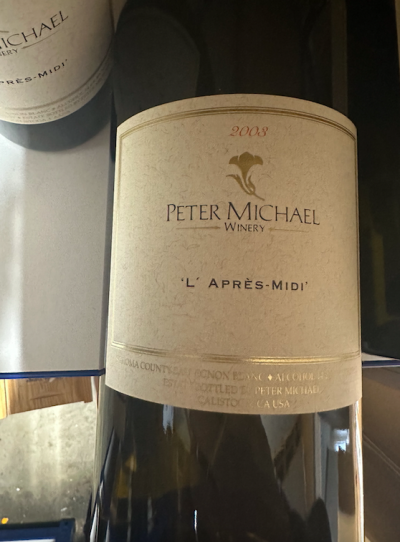 Peter Michael, L'Apres-Midi, Knights Valley