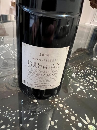 Clos Saint Jean, Chateauneuf-du-Pape, Deus ex Machina