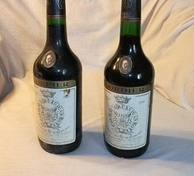 1969 Chateau Gruaud Larose, Grand Cru Classe. Saint-Julien, Bordeaux.  2 Bottles.