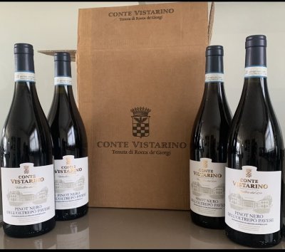 Pinot Nero, Conte Vistarino , Northern Italy , Dell `Oltrepo Pavese, Vintage 2019, 12 Bottles 