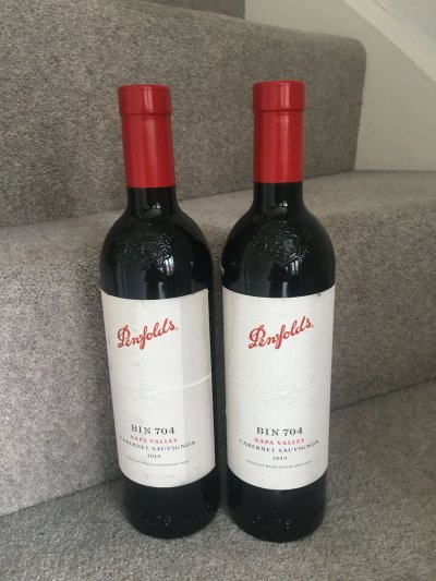 2019 (2 bottles) Penfolds Bin 704, Napa Valley, Cabernet Sauvignon 