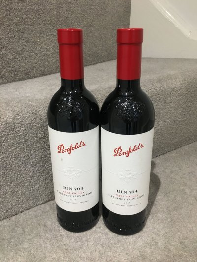 2019 (2 bottles) Penfolds Bin 704 Napa Valley Cabernet Sauvignon 