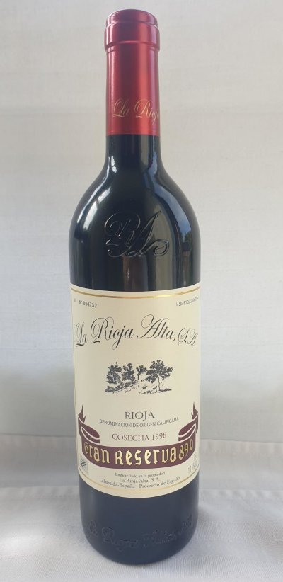 La Rioja Alta, Gran Reserva 890, Rioja