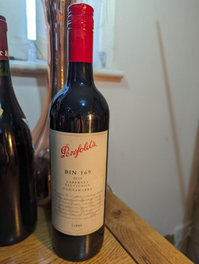 Penfolds, Bin 169 Cabernet Sauvignon, Coonawarra