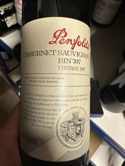 Penfolds, Bin 707 Cabernet Sauvignon, South Australia