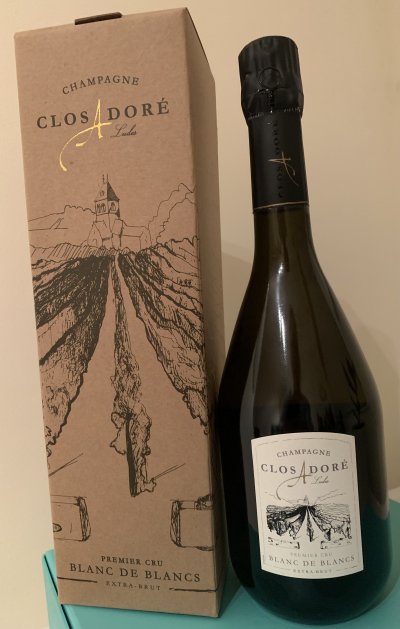 Champagne Blanc de Blanc. Maison Dore, Assemblage 2009 +2010  Premier Cru Ludes Montagne de Reims, 1x75 cl