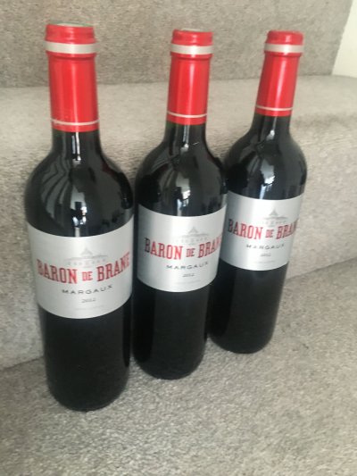 2012 (3 bottles) Baron de Brane, Margaux
