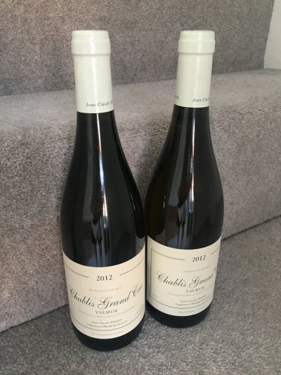 2012 (2 bottles) Jean-Claude Bessin, Chablis Grand Cru, Valmur