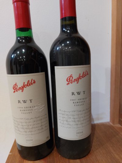 Penfolds RWT Shiraz 1999 and 2007