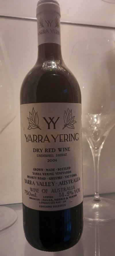 Yarra Yering, Underhill Shiraz, Victoria