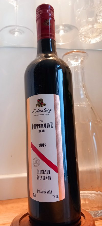 d'Arenberg, The Coppermine Road Cabernet Sauvignon, McLaren Vale