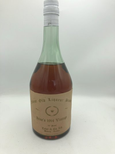 Hine 1914 Vintage Finest Old Liqueur Brandy Bot by Tyler & Co Woking