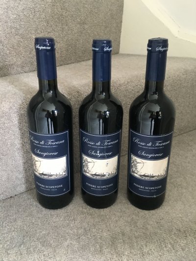 2021 (3 bottles) Scopetone, Sangiovese Toscana, IGT