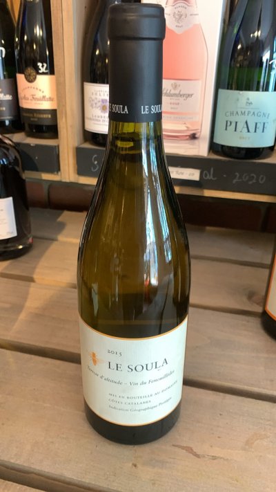 Le Soula, Vin du Fenouilledes Blanc, Cotes Catalanes