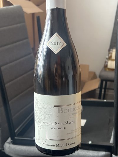 Michel Gros, Bourgogne, Hautes Cotes de Nuits Fontaine Saint Martin Blanc