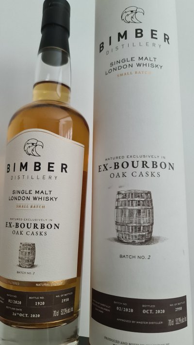Bimber Whisky in Ex bourbon Cask batch 2 2/2020
