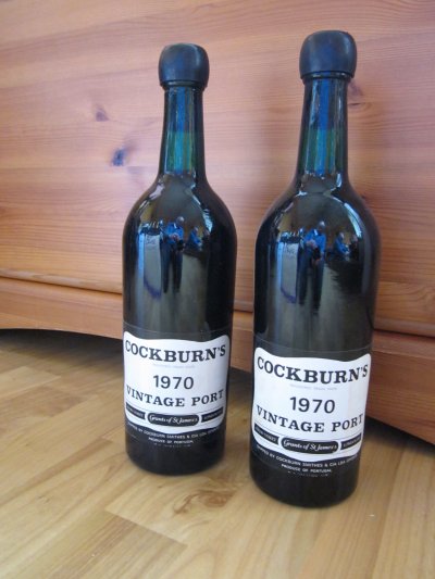TWO Bottles of Cockburn's  Vintage Port 1970 VGC
