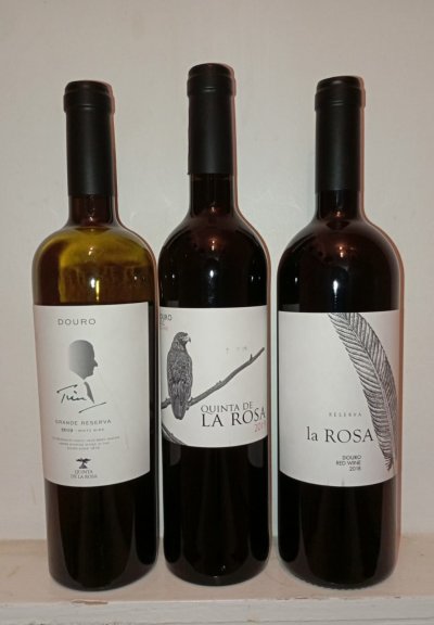 Quinta de la Rosa, Douro Valley, 2 reds+1 white