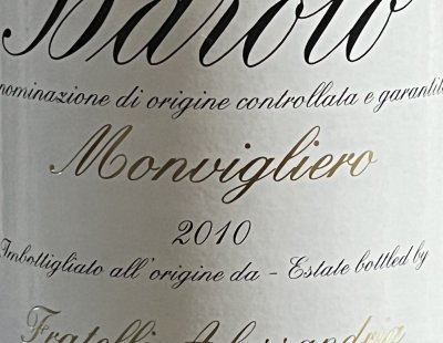 Alessandria Fratelli, Barolo, Monvigliero