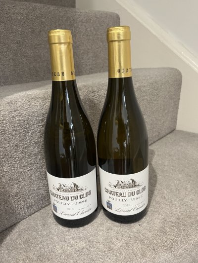 2018 (2 bottles) Chateau Clos, Pouilly-Fuisse, Hommage Leonard Chandon